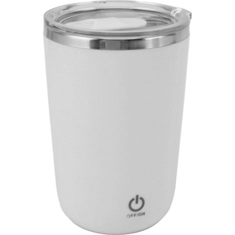 Tasse à café électrique USB 350 ml, anti-fuite, avec agitation automatique, blanche. (1/5)