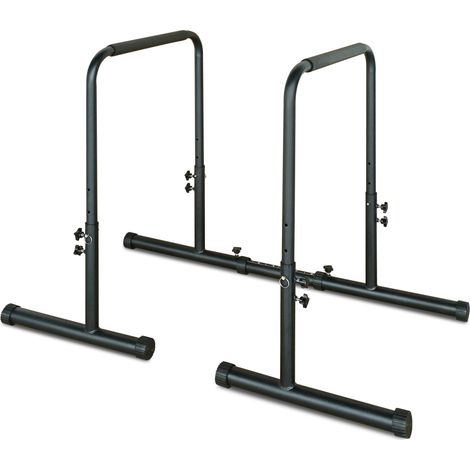 Estación de fondos ajustable de acero negro 129,54×71,12×99,06 cm - MEUBLIV (1/5)
