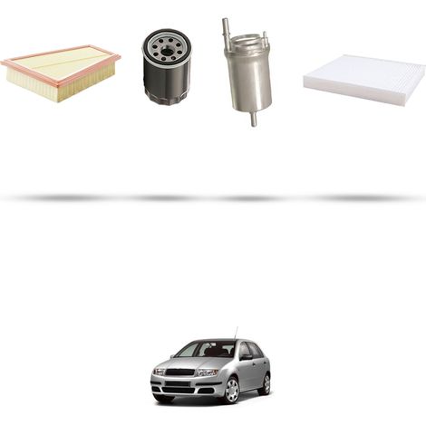Kit tagliando 4 filtri compatibile con Skoda Fabia I (6Y2,6Y3,6Y5 ) 2.0 85kw dal 1999 (1/5)