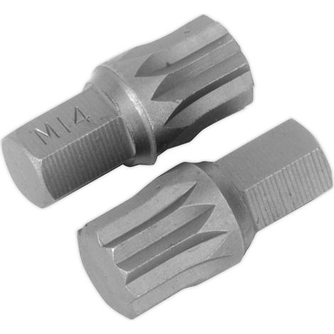 Sealey Premier Spline Bit M14 x 30mm - Pack of 2 AK5532 (1/4)