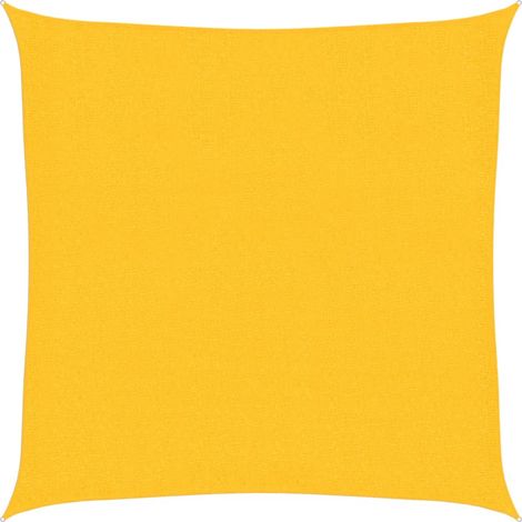 Sunshade Sail 160 g/m² Yellow 2x2 m HDPE vidaXL