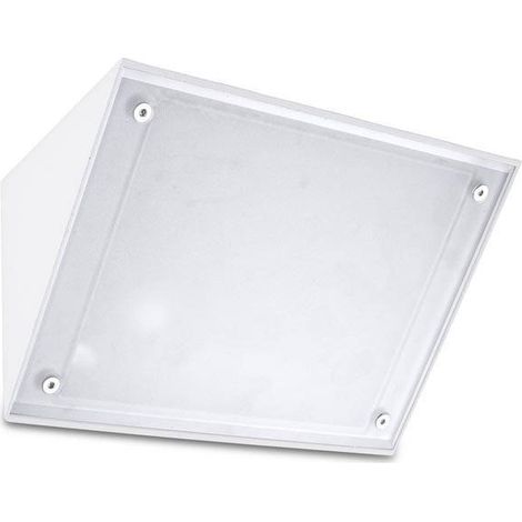 Leds-C4 Curie Glass - Applique murale extérieure à 1 ampoule blanche IP65, E27