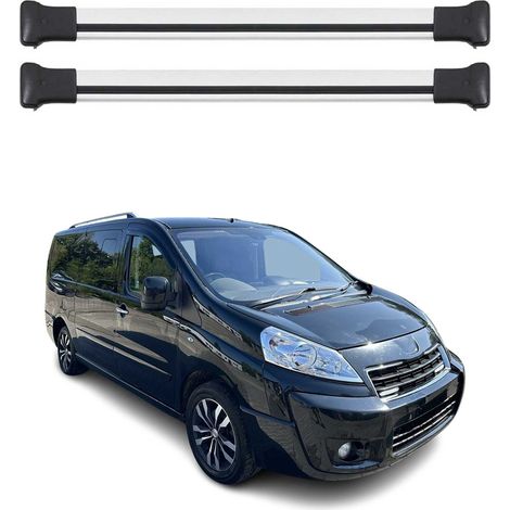 OMAC Aluminium Dachträger Querträger für Peugeot Expert 2007-2016 – Max. 75 kg – 2 Stangen Silber (1/5)
