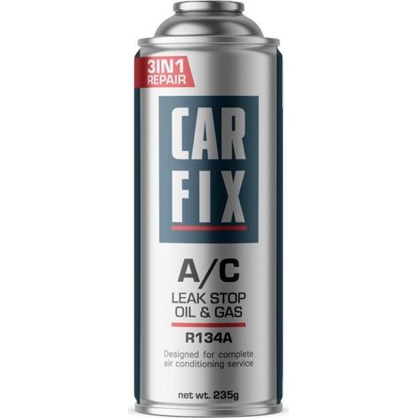 Gaz de recharge climatisation R134A 235g – 3 en 1 pour véhicules 1995-2016 – Réparation rapide et efficace – Compatible avec 90% des voitures
