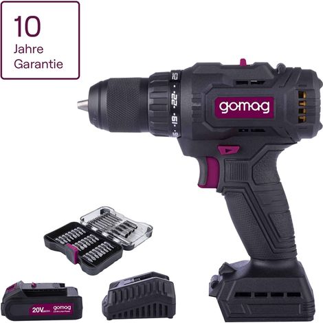 Gomag Akku-Bohrschrauber GO-BS60BL 20V Akkuschrauber mit 60 Nm 2,0 Starterkit (1/5)