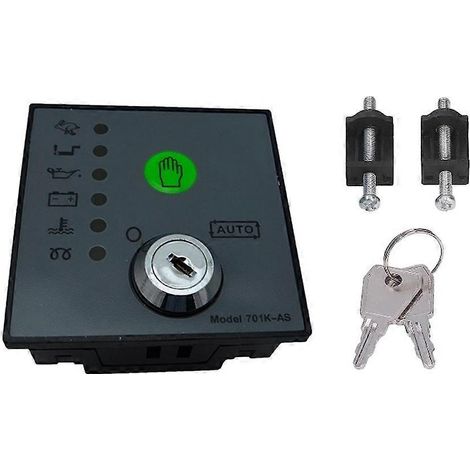 Module de démarrage automatique DSE701AS pour générateur avec clés, panneau de commande et accessoires de démarrage automatique (1/5)