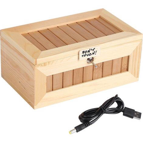 Boîte électronique de décoration de bureau mignonne, jouet en bois USB anti-Stress, bureau tigre pour la maison anti-Stress (1/5)