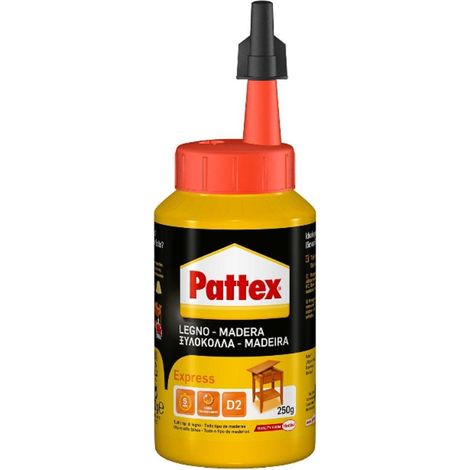 FPLUS cola blanca 250 gr.biberon pattex , Para pegar maderas rápidamente con otros objetos. Fuerza inicial después de 5 minutos, Pattex Cola Madera Express. Pattex no utiliza disol