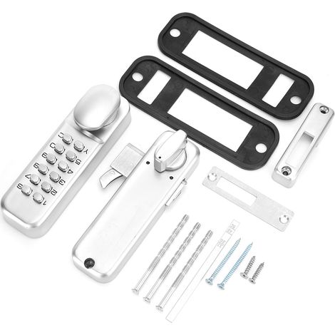 Serrure à code pour porte coulissante Alliage de zinc Mécanique 1-11 chiffres Sans clé Cuisine Balcon Résistante (1/5)