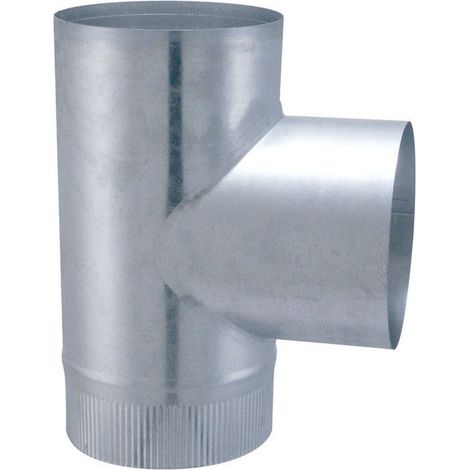 90° T-Bogen für Innengewindeanschluss - Modell POLYFEU - Durchmesser 125 mm Joncoux