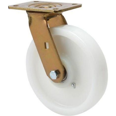 rueda giratora placa 10sl125-ftb nylon blanco extrafuerte eje bolas (1/2)