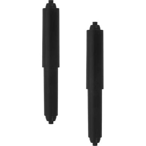 Porte-papier toilette rétractables, lot de 2, tige centrale en plastique robuste pour salles bain (1/5)