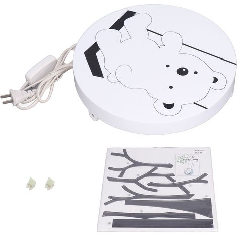 Lumurale LED en acrylique autocollant ours imprimé luminaire décoratif chambre salon (1/5)
