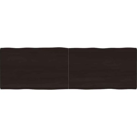 Tischplatte 160x50x(2-4) cm Massivholz Behandelt Baumkante