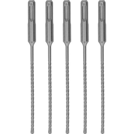 Set 160 Mm Longueur 2 Flute Auto-concentration Conseil D'administration pour les Applications de Maçonnerie, Décharge Rapide pour la Puce pour les Propriétaires 5 PCS (4 mm) (1/4)
