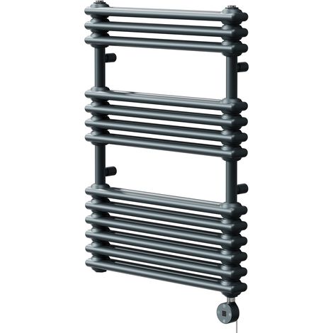 Wholesale Domestic Hayes Anthracite 832mm x 600mm Designer Digital Thermostatic Electric Heated Towel Rail (1/5)