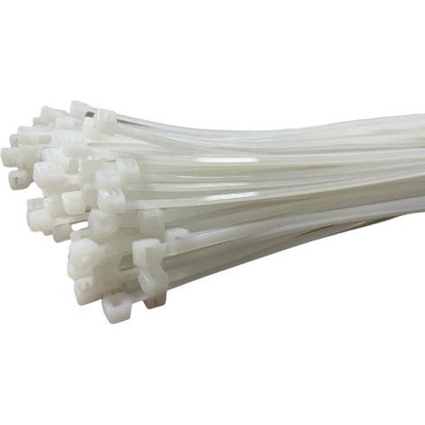 Fascette Cablaggio per elettricisti stringicavo 200x2,5 mm Bianco Conf. 100 pz