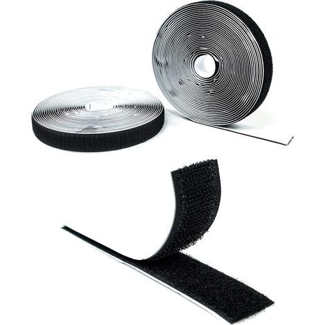 Ruban adhésif double face extra-résistant, auto-adhésif (ruban adhésif coloré), ruban auto-agrippant, bande auto-agrippante, pastille adhésive, ruban adhésif double face industriel, 30 mm x 3 m (1/4)