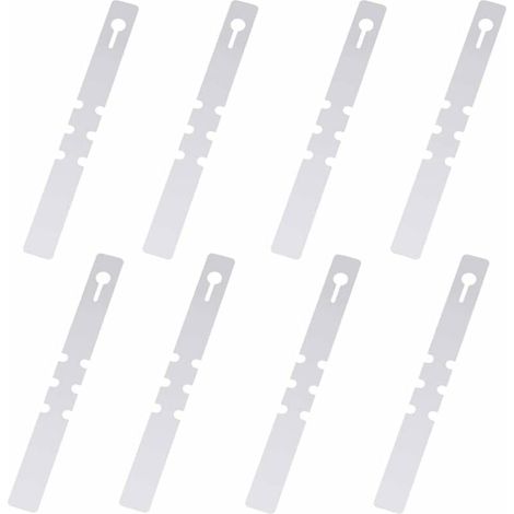 100 Pièces Étiquettes de Plantes en Plastique, Étiquettes d'arbres en Plastique, s'enroulent Autour d'étiquettes Suspendues pour Plantes, Étiquettes de Jardin Étanches (Blanc, 2x20cm)-LIAIKI (1/5)