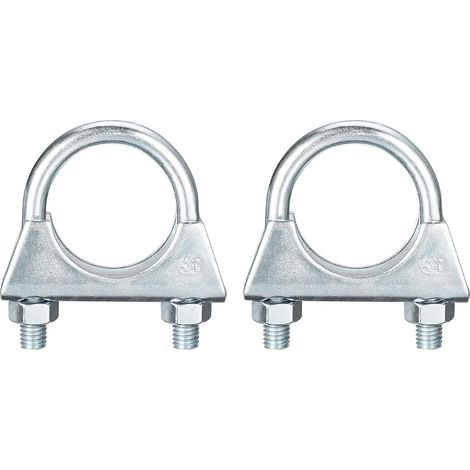 tranquille U-Boulon Colliers pour 35mm(1-3/8") Diamètre Échappement Queue Tuyau, Échappement U Pince Selle Type U-boulon Pinces (1/5)