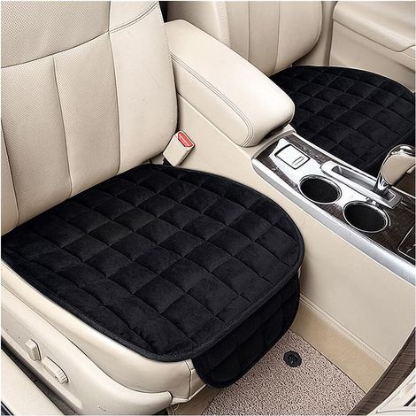 Coussin de Siège Auto 2 Pièces, Mousse à Mémoire Fine Respirante pour Conducteur, Fond Antidérapant en Caoutchouc avec Poche de Rangement, Universel pour Voiture, Camion, Van, SUV et Chaise de Bureau  (1/5)