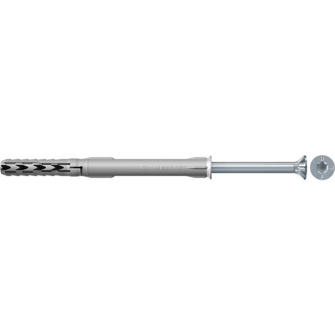 Fischer 50x Tasselli lunghi SXR 10 x 120 mm T con vite di sicurezza - 46265