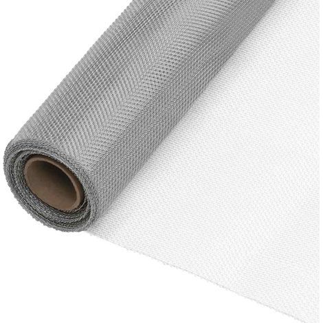 Moustiquaire en acier inoxydable 60 x 1000 cm argentée (1/5)
