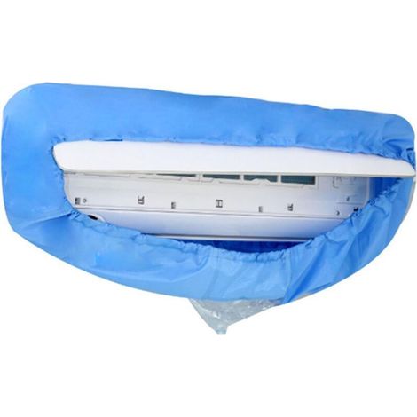 Cache climatiseur imperméable – Protection contre la poussière et l'eau – Port de drainage entonnoir – Cordon réglable pour ajustement sécurisé