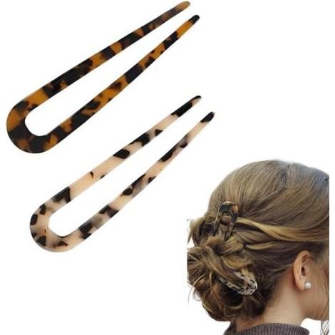 Épingles à cheveux avec fourchettes. chignon à la française. grande taille (1/4)