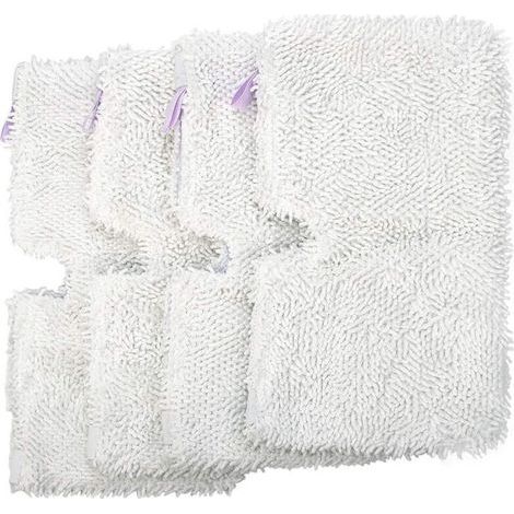 Lot de 4 housse de nettoyage à vapeur en microfibres pour Shark S2901 S3455 S3501 S3502 S3601 S3701 S3901 violet (1/4)