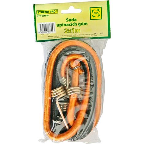 Gummispanner Strend Pro LB342, 8 mm, 2x 100 cm, mit Stahlhaken