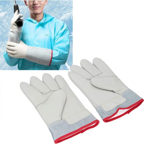 Gants antigel épais pour stations de ravitaillement en GNL, résistants au gel et au froid, à l'ammoniac liquide et à l'azote liquide, résistants au gaz naturel liquéfié et à la glace sèche, gants rési (1/5)