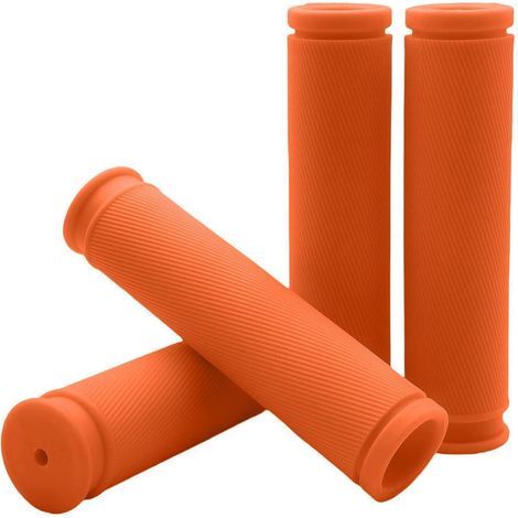2 Paar Fahrradgriffe Gummi rutschfest für MTB BMX Orange, weich & langlebig (1/5)