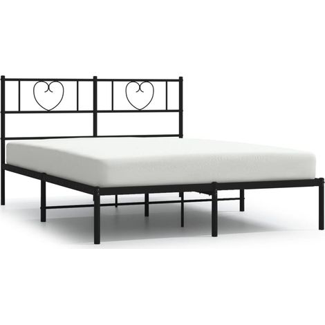 Maison Exclusive - Giroletto con Testiera in Metallo Nero 120x200 cm (1/5)