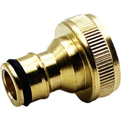 Connecteur de tuyau en laiton, filetage femelle 3/4, adaptateur à raccord rapide pour robinet de cuisine et tuyaux d'arrosage (1/5)