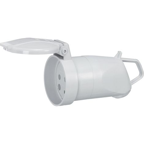 Legrand – Prolongateur plexo 20A 2P+T IP44 – Sortie latérale – Pour environnements professionnels – Protection optimale avec clapet intégré (1/4)