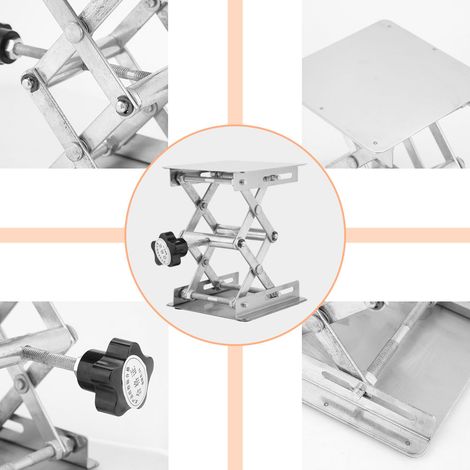 Plateforme élévatrice de laboratoire en acier inoxydable 100100 mm, exclusivité entrepôt à l'étranger. (1/5)