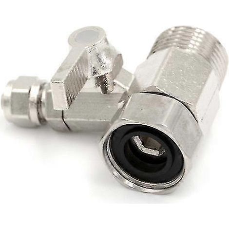 Speisewasserfilter-Reiniger-Adapter 1/2" auf 1/4" Kugelhahn, Wasserhahn-sicher Hfmqv