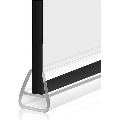 Shower Door Seal 200 cm U-Shape Fits 0.236/0.315/0.394/12mm Thickness (8mm) Glass Shower Door Seal (1/5)