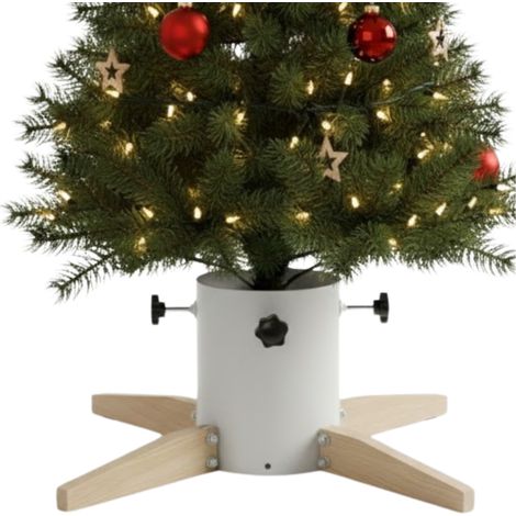 Soporte para árbol de Navidad, base para árbol de Navidad, cubierta, tronco, establo para agua, altillo MORE&DECO (1/5)