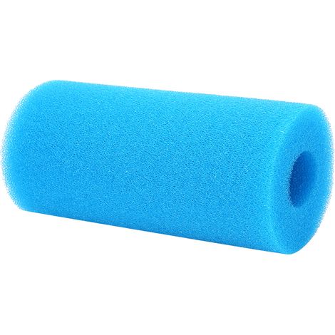Mousse filtrante piscine réutilisable nettoyable PU bleue 20x10x4 cm cartouche de remplacement pour Intex Type A 1 pièce (1/5)
