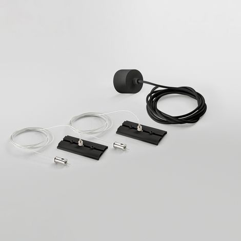 Kit Sospensione Grid Nero 200Cm