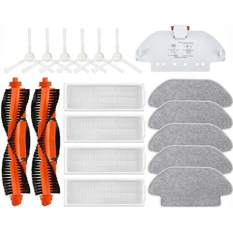 Accessoires pour aspirateur robot S10 S12 T12 B106GL / Lop 2S XMSTJQR2S / 3C B106CN : brosse principale, filtre et serpillière. (1/5)
