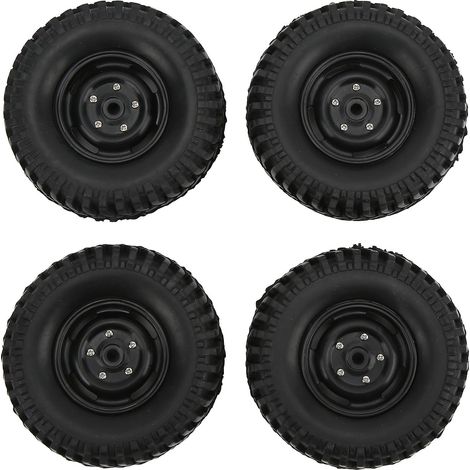 Pneus en caoutchouc 1,9" (100 mm) en 4 pièces avec jantes en plastique pour SCX10 90046 1/10 RC Crawler (1/5)