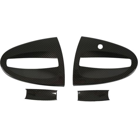 Ulisem4 pezzi, rivestimento per maniglia esterna della portiera in fibra di carbonio per Smart Fortwo W451 2009-2015 (1/4)