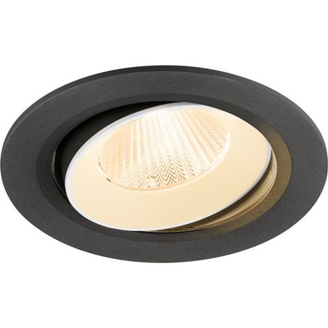 Encastré downlight NUMINOS® MOVE L 2700 K 40° IP20 rond noir / blanc - SLV - 1009814