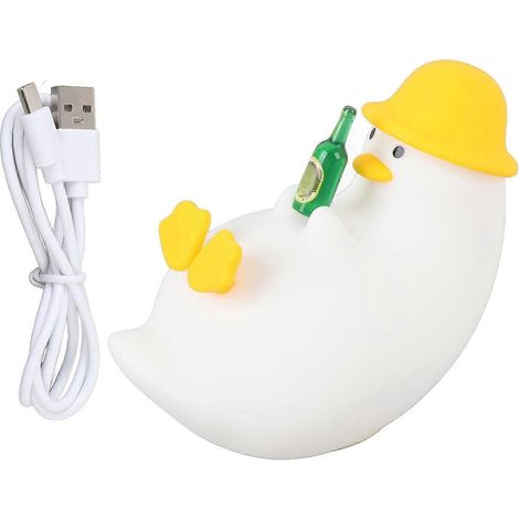 Lustige Entenlampe, multifunktionales LED-Nachtlicht aus weichem Silikon für Kinderzimmer