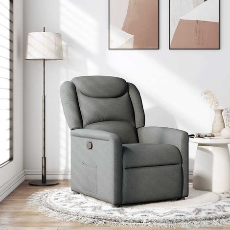 Relaxsessel Dunkelgrau Stoff vidaXL (1/5)