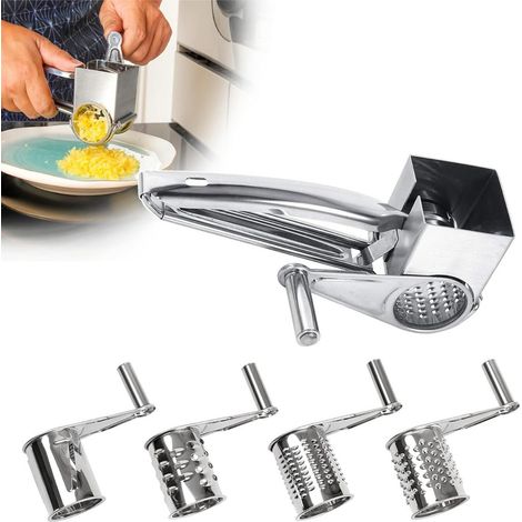Rotation de fromage à filet argent 4 têtes supports outils de cuisine (1/5)