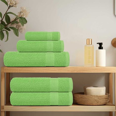 vidaXL Asciugamani per sauna FROGN 2 pz Verde mela 80x200 cm 360 g/m²